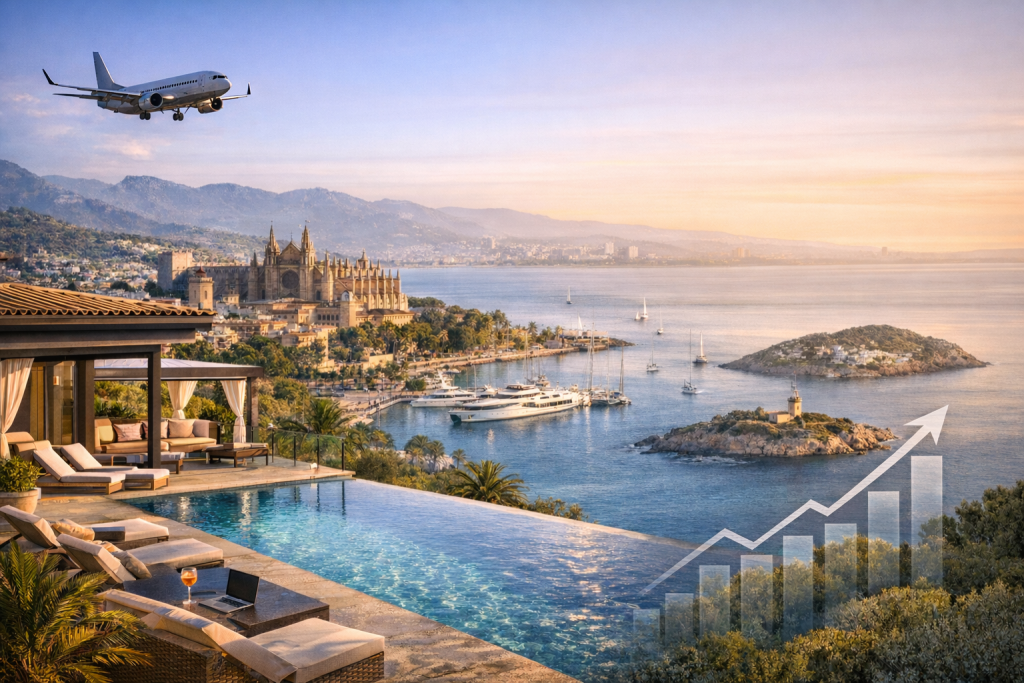 Inversión inmobiliaria en Mallorca — vista de Palma y el mercado inmobiliario balear