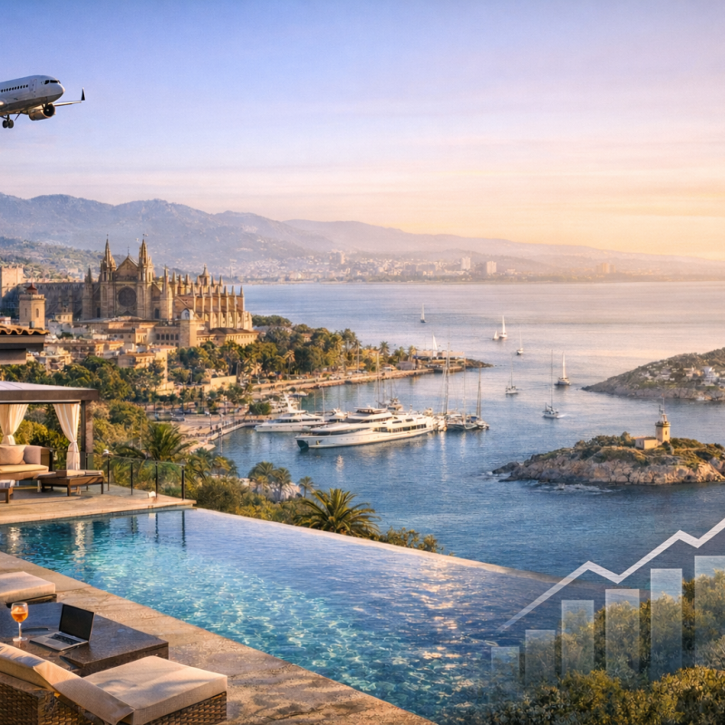 Inversión inmobiliaria en Mallorca — vista de Palma y el mercado inmobiliario balear